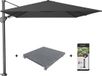Platinum Challenger Premium T2 Zweefparasol 3.5x2.6m Faded Black