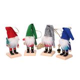4 Vacchetti Giuseppe 4 gemengde dwergen voor boom- en tafeldecoraties, 12 cm hoog