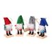 4 Vacchetti Giuseppe 4 gemengde dwergen voor boom- en tafeldecoraties, 12 cm hoog