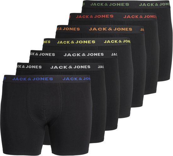 JACK&JONES PLUS JACBASIC TRUNKS 7 PACK NOOS - Men's Boxers - EU 2XL - Black