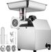 Elektrische vleesmolen Inox vleesmachine 3,76 kg/minuut gehakt, 650 W multi foodprocessor worstvuller incl. 2 snijplaten, 1 worstkoker, 2 messen voor rundvlees, kip, kalkoen etc.