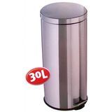Kitchen Elegance Pedaalemmer 30L - Prullenbak - RVS - Zilver