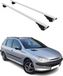 Peugeot Porte-bagages pour 206 Break, années modèles 2002-2007, métal, argent