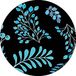 Bonateks Ronde digitaal bedrukte muismat, antislip onderkant, voor kantoor en thuis, diameter: 22 cm