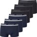 Schiesser Boxershorts Uncover 6-pack blauw - zwart