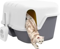 PawHut Kattenbak - PP - 50x50x39cm - Crème