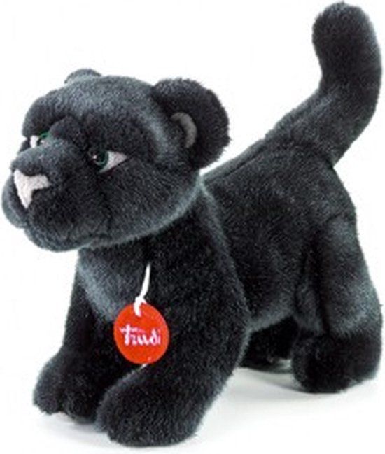 Trudi Knuffel Panter Zwart 26 cm - Pluche Knuffel - Zwart
