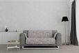 Italian Bed Linen "Glamour" antislip bankhoes, bruin, 2 zitplaatsen Maxy