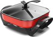 Wan GmbH Mijoteuse électrique multifonctionnelle 5L avec revêtement antiadhésif - Mijoteuse et cuisinière - Rouge