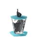 Leonardo Bambini waterglas Zwart, Blauw, Transparant Kegel Glas Vaatwasserbestendig 100mm Hoog 350g