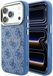 Guess Backcover hoesje voor Apple iPhone 18 Pro - MagSafe embossed - Blauw