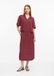 s.Oliver Viscose Midirok met Steekzakken - Bordeaux - Maat 48