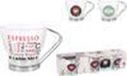 Inde 55768 koffiemokken gesorteerd Glassic, transparant, 100 cc, 3 stuks