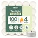 Zuvo Theelicht kaarsen 4 uur brandtijd wit ongeparfumeerd. (4 uur 100 Pack)