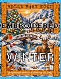 Embroidered Winter: Embroidery Patterns Coloring Book
