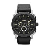 Fossil Herenhorloge FS4731 Zwart Leer Saffierglas 5 ATM