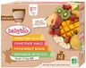 Babybio Biberon, multiparfum, fruit, biologique, 6 mois, 8 x 90 g