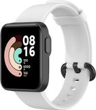 By Qubix Qubix Classic siliconen sportbandje Wit Geschikt voor Xiaomi Mi Watch Lite / Redmi Watch