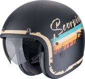 Scorpion Belfast Evo Adonis Jethelm - Zwart/Beige