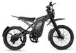 OUXI - Vélo électrique Skinnybike incl. kettingslot - 20 pouces - moteur 2000W - Autonomie jusqu'à 120 km - Freins à disque hydrauliques - Suspension avant et arrière - Noir