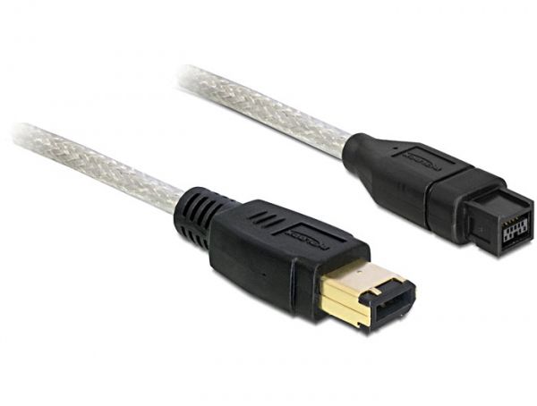 DeLOCK FireWire A/B - 2.0m - Grijs