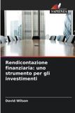 Rendicontazione OmniScriptum SRL Rendicontazione finanziaria