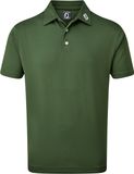 Footjoy Heren Golf Polo - Stretch Pique Solid - Olive - L
