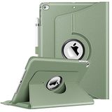 FINTIE Beschermhoes voor iPad 9,7 inch 6e generatie 2018 / iPad 5e generatie 2017/iPad Air 2 / iPad Air - Beschermhoes 360 graden draaibaar, slaap-/wakkerfunctie, saliegroen