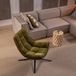 WOOOD Maudi Draaifauteuil - Chenille - Groen