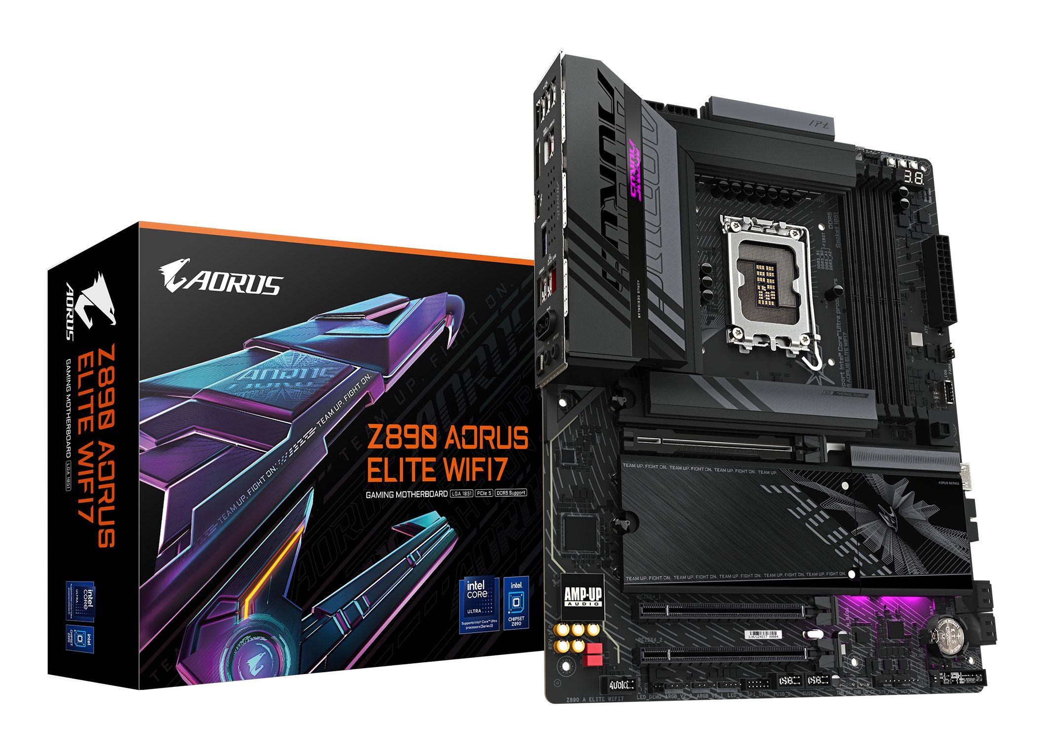Gigabyte Z890 AORUS ELITE WIFI7 - Moederbord - Socket 1851 - DDR5 - ATX