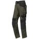 BP 1825-032-0032-45/46n stofmix met stretch werkbroek voor mannen, hogere taille op de rug, 65% polyester/35% katoen, zwart, 45/46N grootte