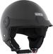 Sparco Riders SP602 Motorhelm, Halve Jet-helm, scooterhelm, ECE 22.06, vintage halve jethelm met zonneklep en micrometrische ontspanner, metallic, zwart, XL