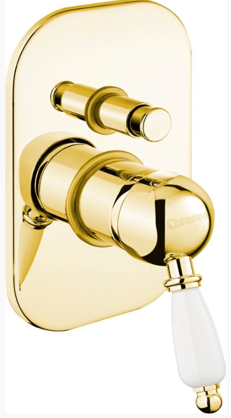 Sapho Kirke Inbouw 2-weg douche mengkraan goud