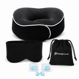 PurelyGoods Reis-Slaapset - Nekkussen Reiskussen - Slaapmasker - Oordoppen