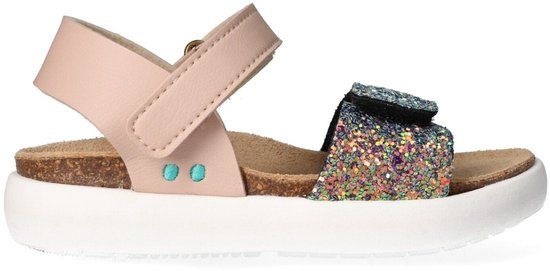 BunniesJR 225427-774 Meisjes Platte Sandalen - Roze - Imitatieleer - Klittenband