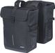 Basil Move Dubbele Fietstas - 30L - Zwart - Gerecycled Materiaal - Inclusief Regenhoes