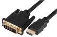 Pro Signal PSG91377 hoge snelheid 4K UHD-HDMI-kabel, mannelijk naar DVI-D mannetje, vergulde connectoren, 3 m, zwart