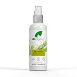 Dr Organic Tea Tree voetspray, deodoriserend, reinigend, sneldrogend, aluminiumvrij, met natuurlijke pepermuntolie, veganistisch, dierproefvrij, paraben- en SLS-vrij, gecertificeerd biologisch, 100 ml