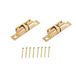 Bulk Hardware 42 mm dubbele kogelsnapper, massief messing