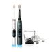 Philips Sonicare Next-Generation DiamondClean 9000 Duo Pack Elektrische Tandenborstels – met Volledige Poetsbegeleiding, Smart Pressure Feedback en 21 Poetsinstellingen, Silver White & Midnight Green, HX9216/89