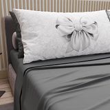PETTI Artigiani Italiani - Katoenen beddengoed met kussenslopen met digitale print, eenpersoonsbed, beddengoedset voor eenpersoonsbed, donkergrijs, 100% Made in Italy
