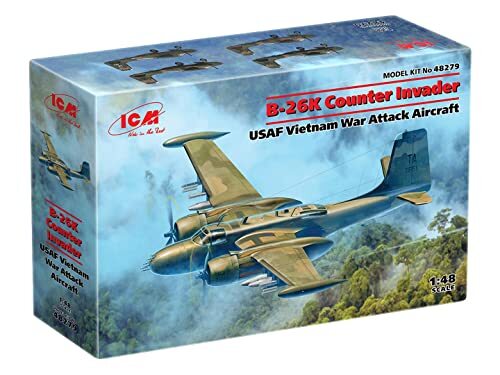 ICM ICM48279 1:48-B-26K Counter Invader, USAF Vietnam War, Zwart