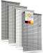Sol Royal Aluminium Jaloezie Zonder Boren 50x130 cm incl. Klemsteunen – Aluminium Jaloezie Binnen voor Ramen 50 cm breed, 25 mm Lamellen – Privacy- & Zonwering – Zilver Mat – JA2