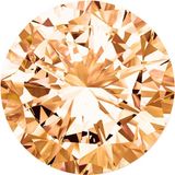 Quiges Verwisselbare Mini Munt Zirkonia Steen Champagnekleur - SLSRC055