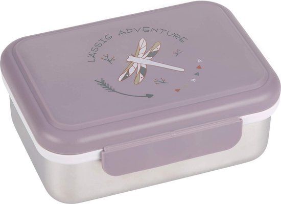 Lässig Lunchbox Stainless Steel - Adventure Dragonfly - Lila