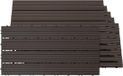 Merkloos / Sans marque Kliktegels 6x WPC Tuintegels Terrastegels 30x60 cm Koffie