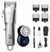 StarTech Haar- en baardtrimmer - USB-C opladen - Roestvrijstalen messen - 3-4 opzetkammen - 51-90 minuten gebruiksduur - Zilver