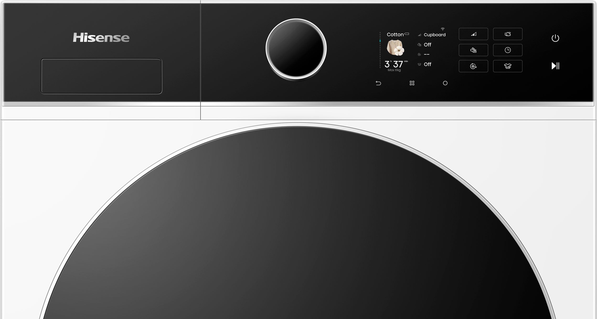 Hisense DH5I804BWCD - Wasdroger - Vrijstaand - 8 kg - Wit