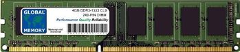 GLOBAL MEMORY 4 Go DDR3 1333 MHz PC3-10600 240-broches DIMM Mémoire Vive pour PC de bureau/cartes mères