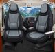 Bremer Sitzbezüge GmbH Premium Camper stoelhoezen voor Kabe C1 in Schwarz/Grau (2 losse stoelen)